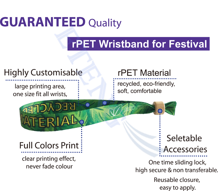 Cloth Bracelets rPET Wristband