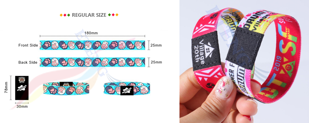 Custom Elastic Bracelet Wristband 