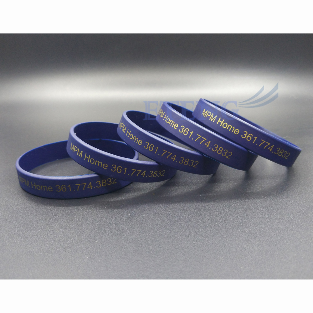 Silicone Bracelet with Custom Printing Logo