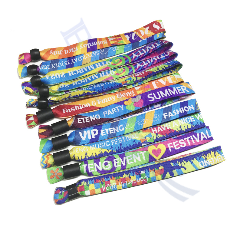 Wholesale Custom Cloth Wristbands Woven Wristband